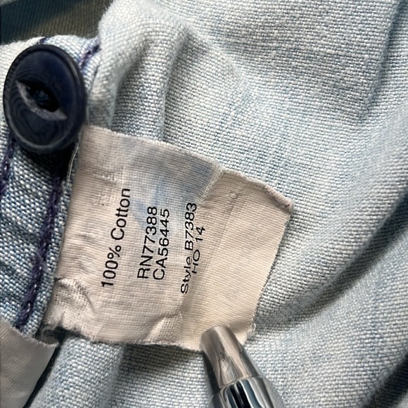 Madewell Chambray Shirt Wiith Heart Detail. Size XXS. - Picture 11 of 11